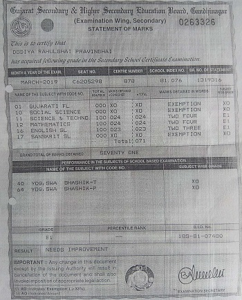 ONLINE DUPLICATE MARK SHEET